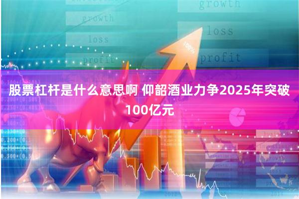 股票杠杆是什么意思啊 仰韶酒业力争2025年突破100亿元