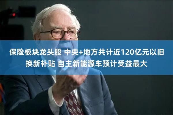 保险板块龙头股 中央+地方共计近120亿元以旧换新补贴 自主新能源车预计受益最大