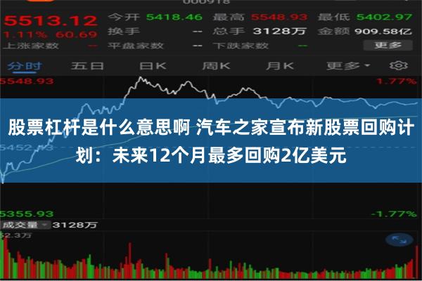 股票杠杆是什么意思啊 汽车之家宣布新股票回购计划：未来12个月最多回购2亿美元