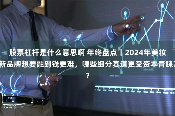 股票杠杆是什么意思啊 年终盘点｜2024年美妆新品牌想要融到钱更难，哪些细分赛道更受资本青睐？